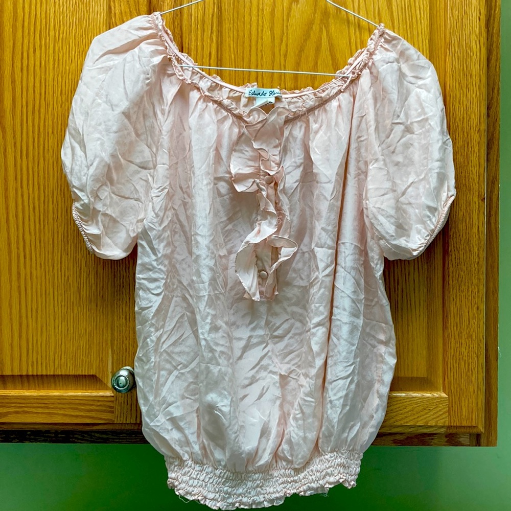 Eduardo Blanco silk top sz M